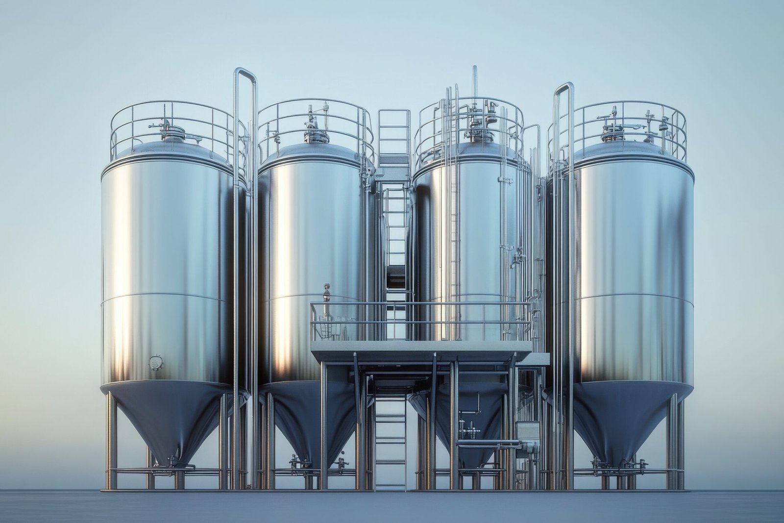 vecteezy three metal tanks with a ladder on top 69778988